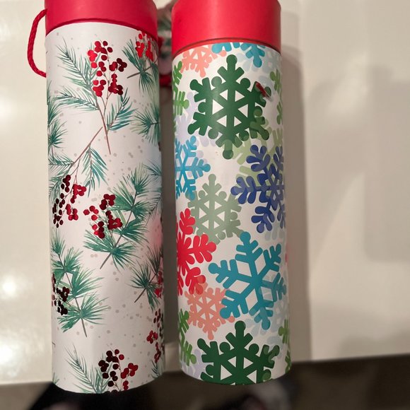 Christmas Wine Carriers / Holiday Decorative Containers Set of 2  (New) - Picture 3 of 16